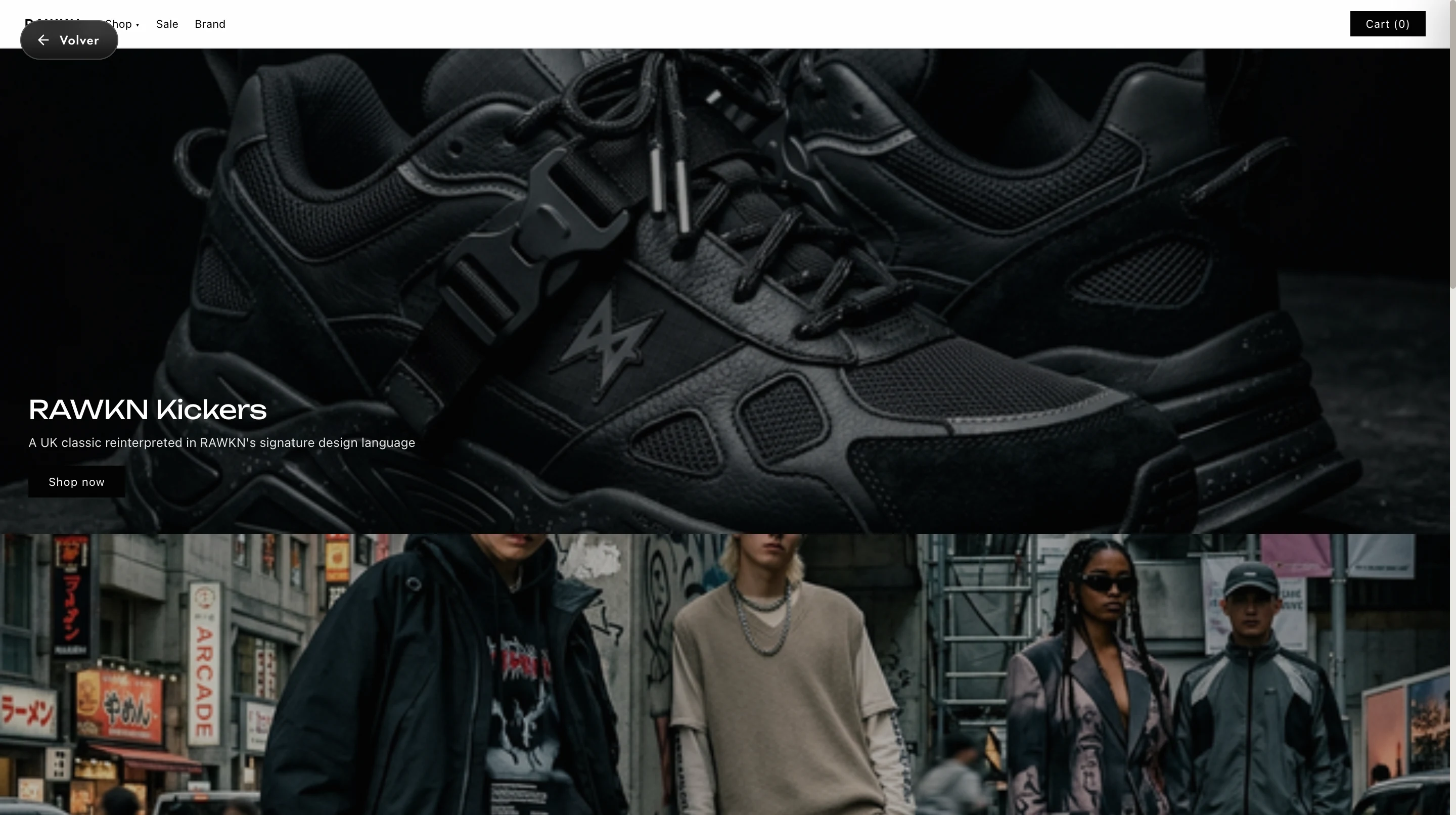 Editorial cover of the Rawkn store