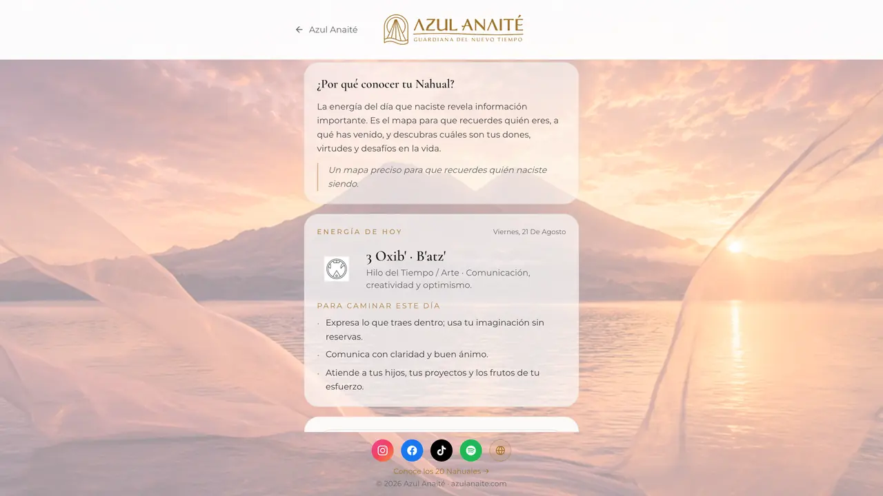 Tu Nahual screen